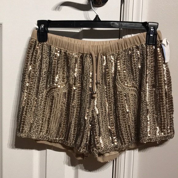 Meghan LA Pants - 👹Meghan Los Angeles Sequins Embellished Fashion Evening Club flashy Sz L glam